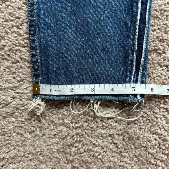 Levi's 512 Tapered Blue Stripe Side Seam Raw Hem and Sides Jeans Size 29x30 - Picture 11 of 11